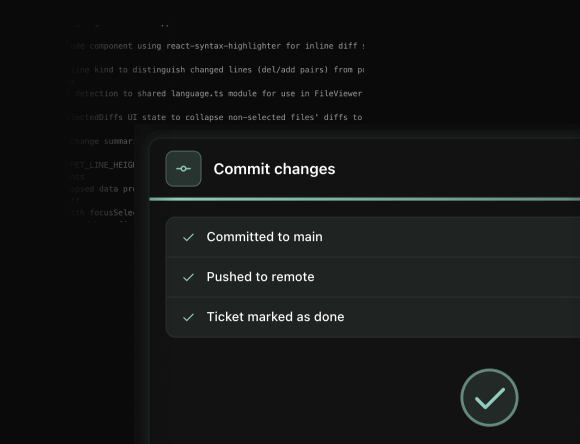 Commit message example